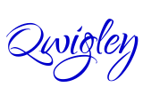 Qwigley font